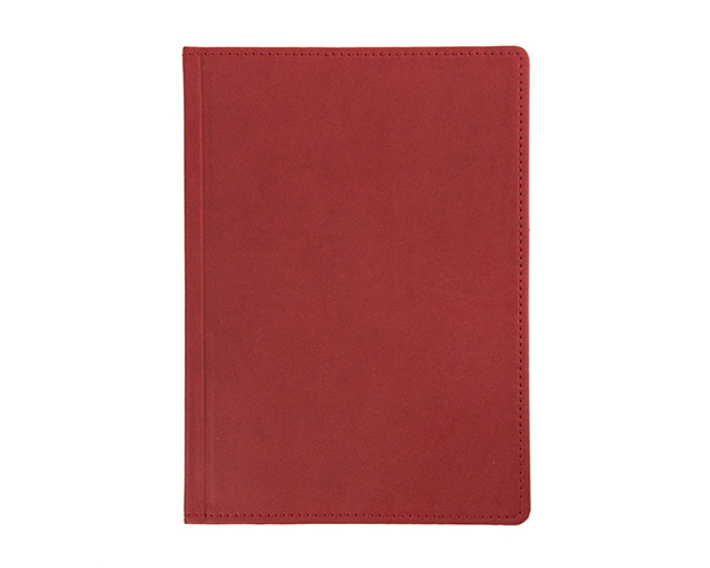 Щоденник А5 ПРИНТ червоний, недатований білий, 288 стор.