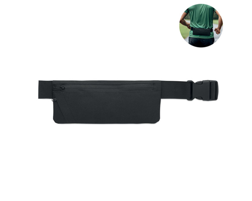 MODERATE, Спортивна поясна сумка з RPET 600D, 24x9,5 см