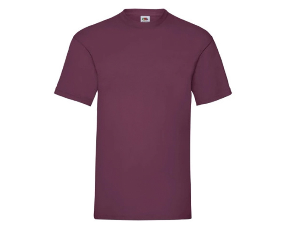 Футболка чоловіча Valueweight Fruit of the Loom 165g, бордовий, 2XL
