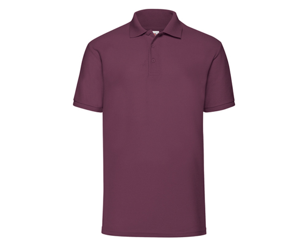 Теніска Fruit of the Loom 65/35 Polo 180g, бордовий, розмір XL