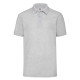 Теніска Fruit of the Loom 65/35 Polo 180g, сірий меланж, розмір 3XL