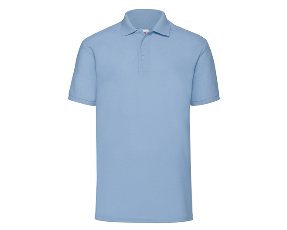 Теніска Fruit of the Loom 65/35 Polo 180g, блакитний, розмір L