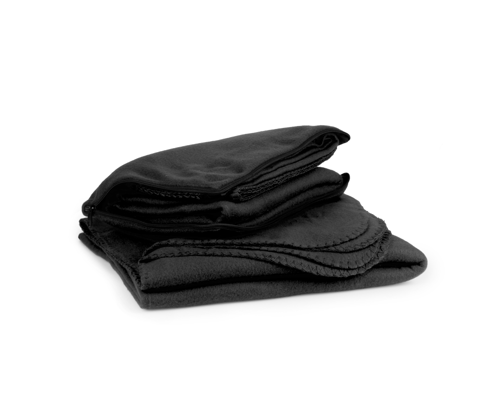 Плед-подушка з флісу Warm, TM Discover — Чорний