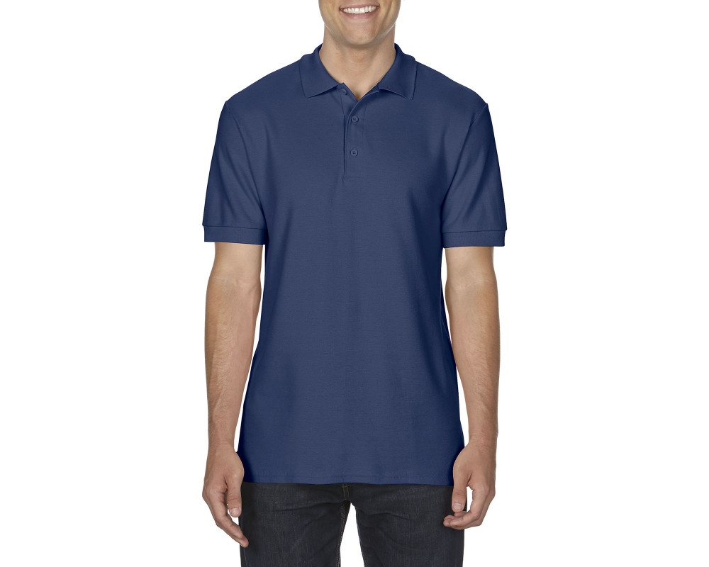 Поло Premium Cotton 223, TM Gildan — Синій