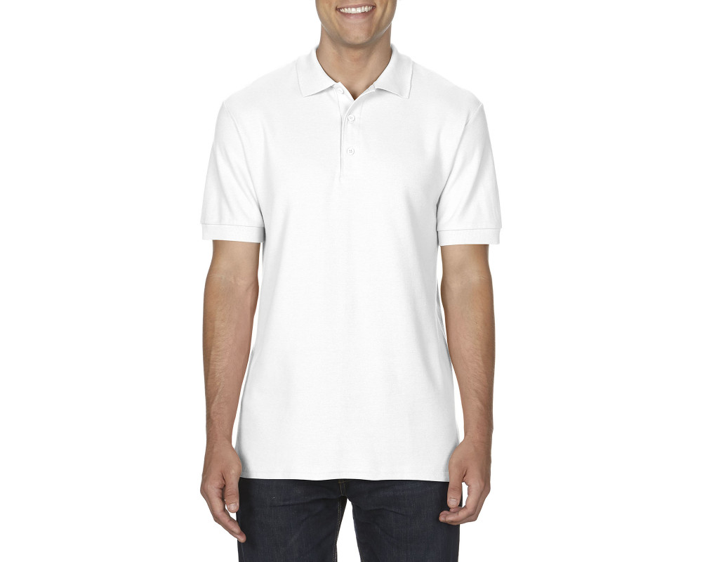 Поло Premium Cotton 223, TM Gildan — Белый