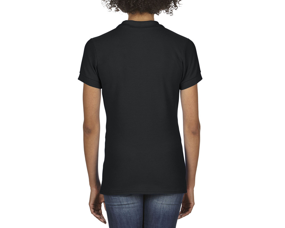 Поло женское Premium Cotton 223, TM Gildan — Черный