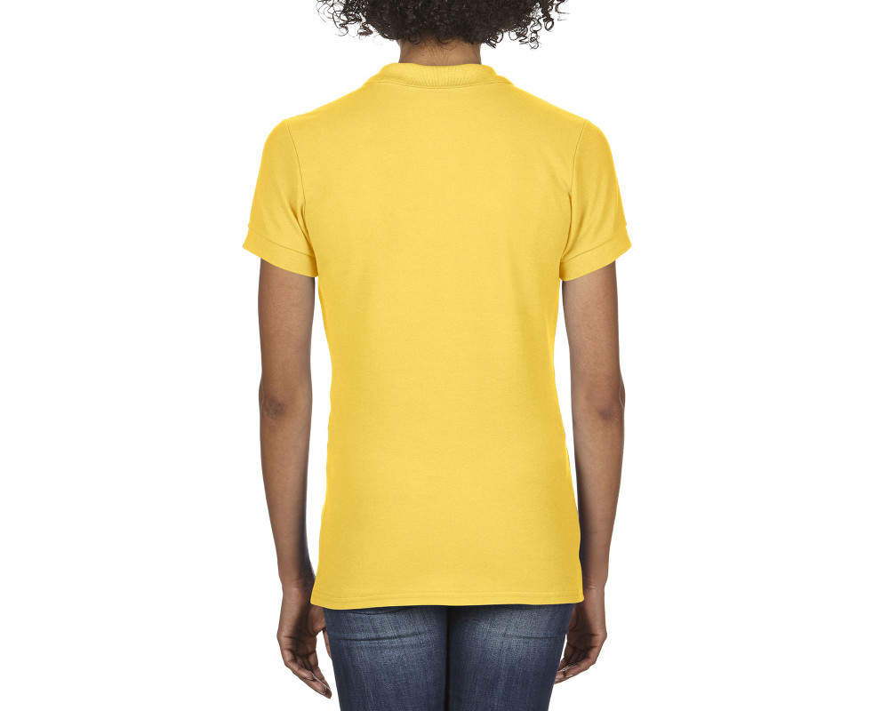Поло женское Premium Cotton 223, TM Gildan — Желтый