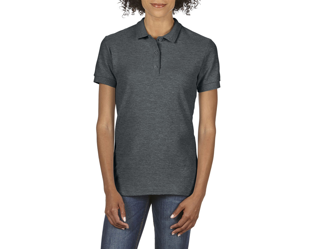 Поло женское Premium Cotton 223, TM Gildan — Серый