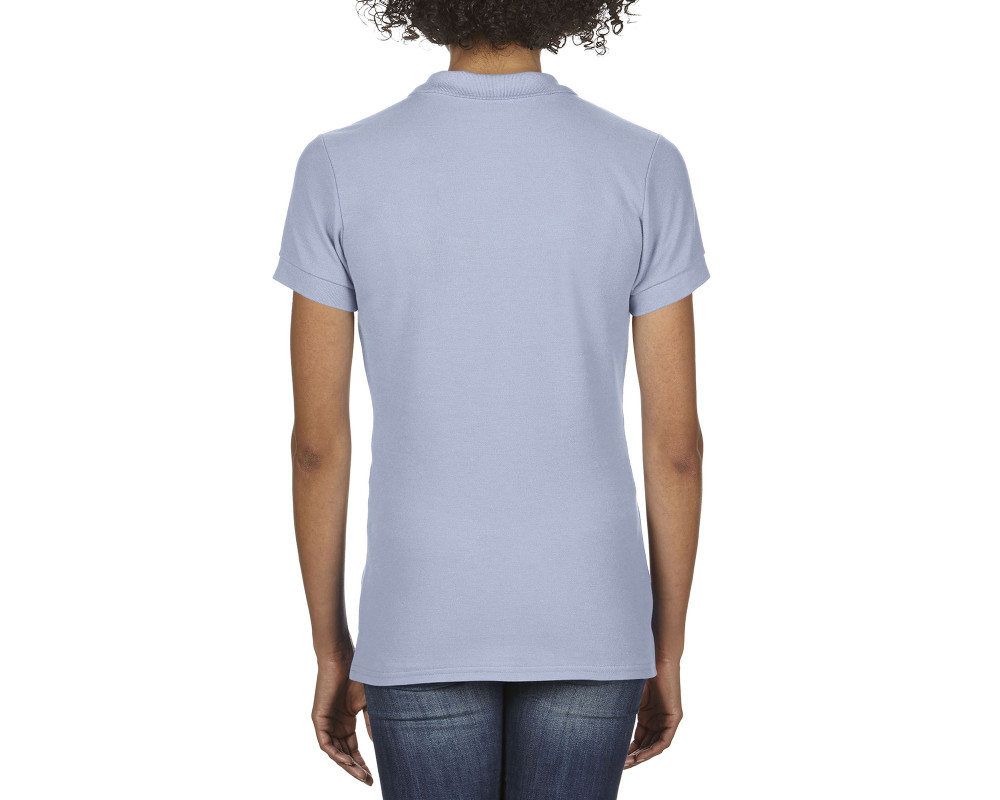 Поло женское Premium Cotton 223, TM Gildan — Синий