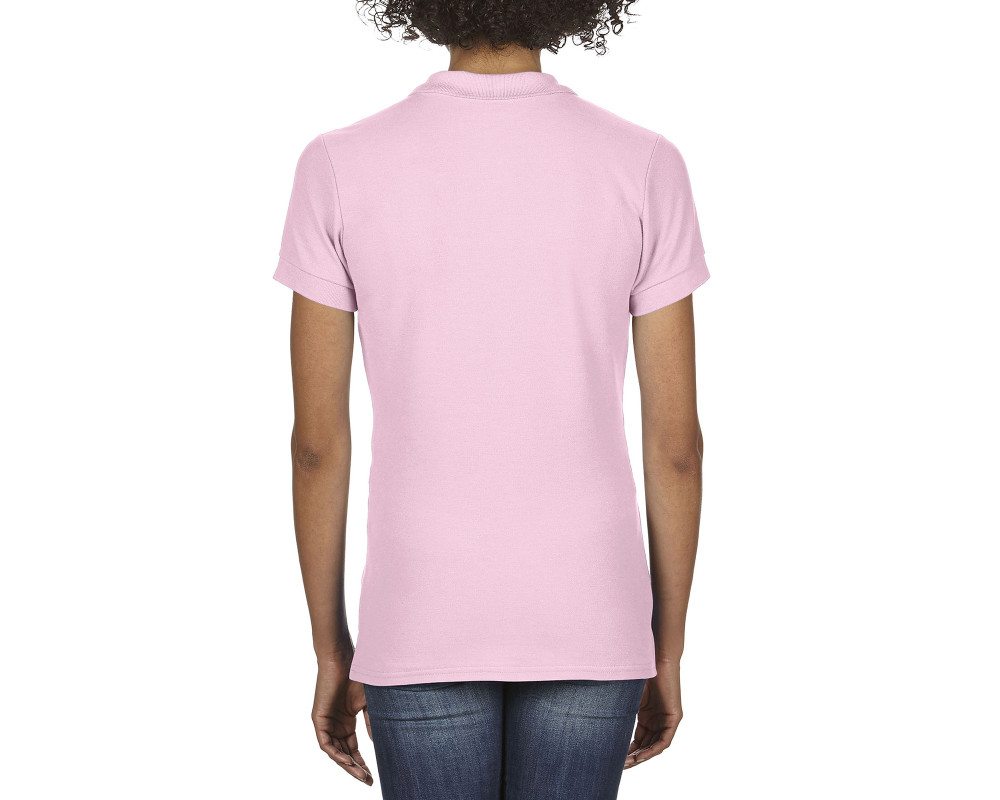 Поло женское Premium Cotton 223, TM Gildan — Розовый