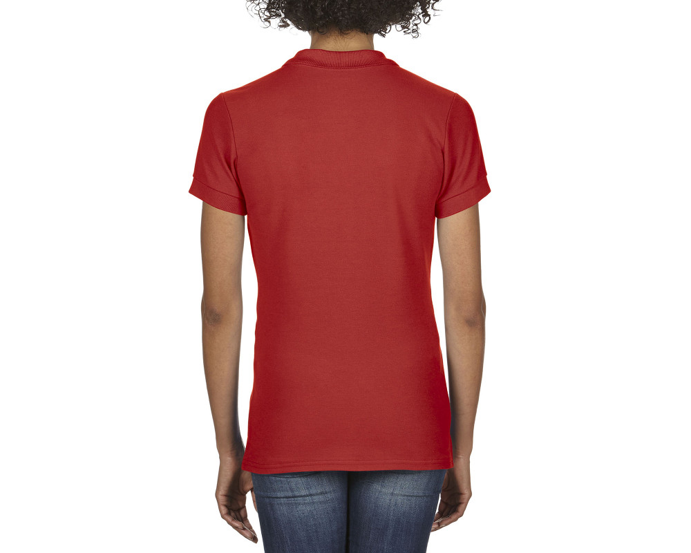 Поло женское Premium Cotton 223, TM Gildan — Красный