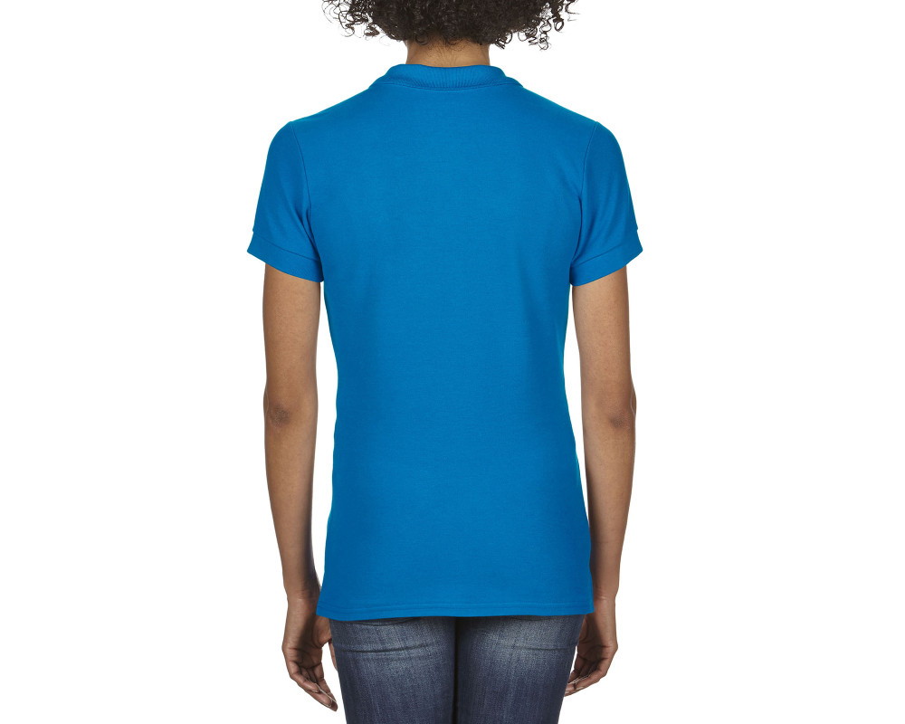 Поло женское Premium Cotton 223, TM Gildan — Синий