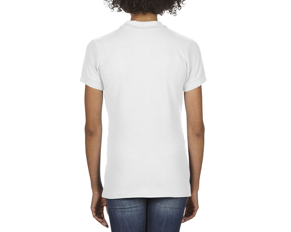 Поло женское Premium Cotton 223, TM Gildan — Белый