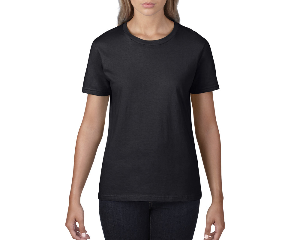 Футболка женская Premium Cotton 185 — Чёрный