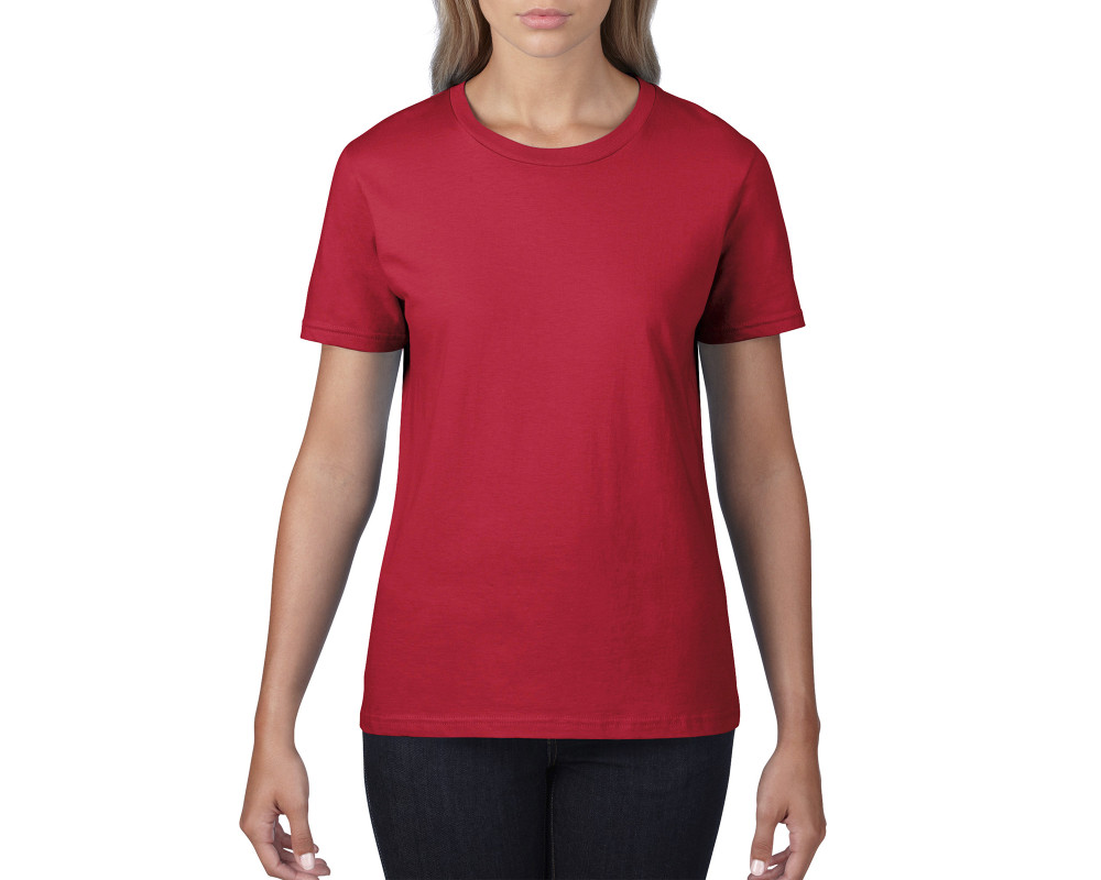 Футболка женская Premium Cotton 185 — Красный