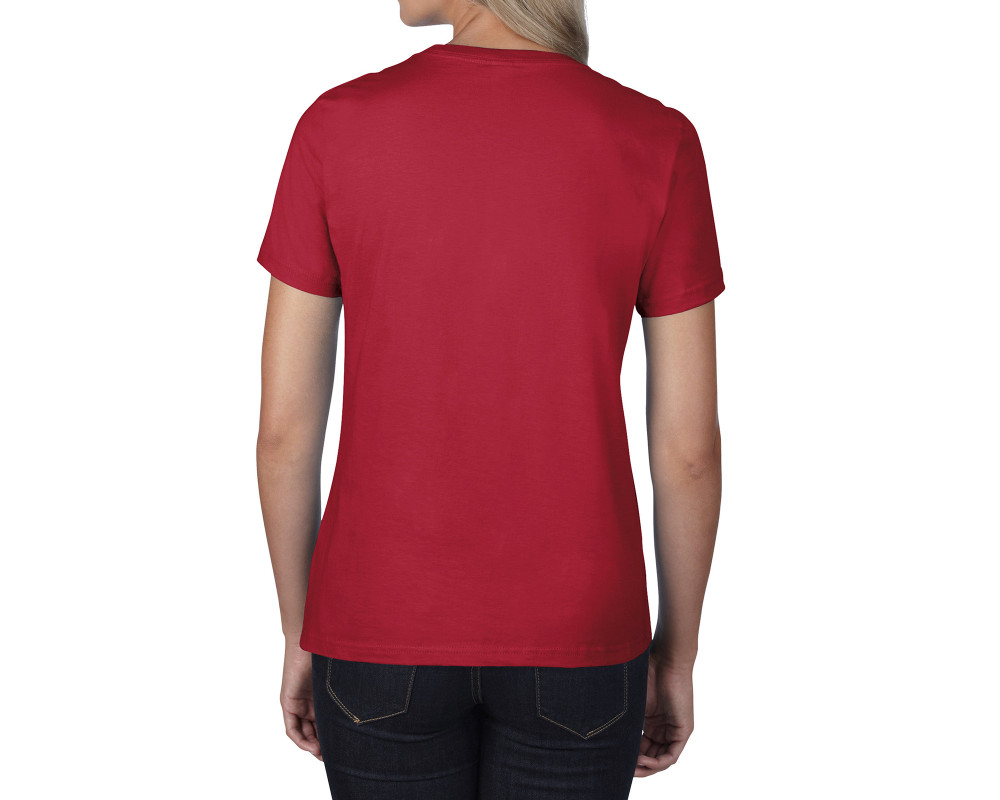 Футболка женская Premium Cotton 185 — Красный