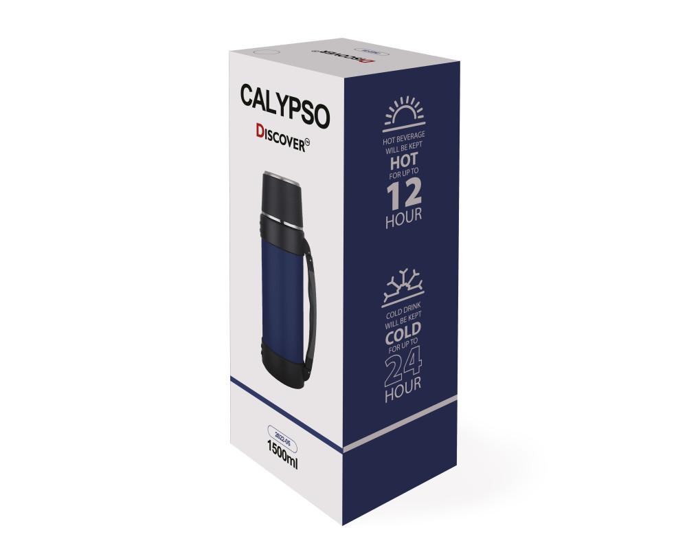 Термос 1,5л Calypso, ТМ Discover — Синій