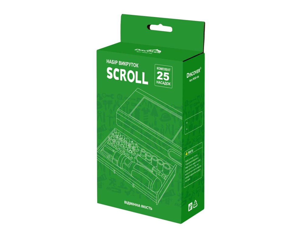 Набір інструментів  Scroll, TM Discover — Зелений
