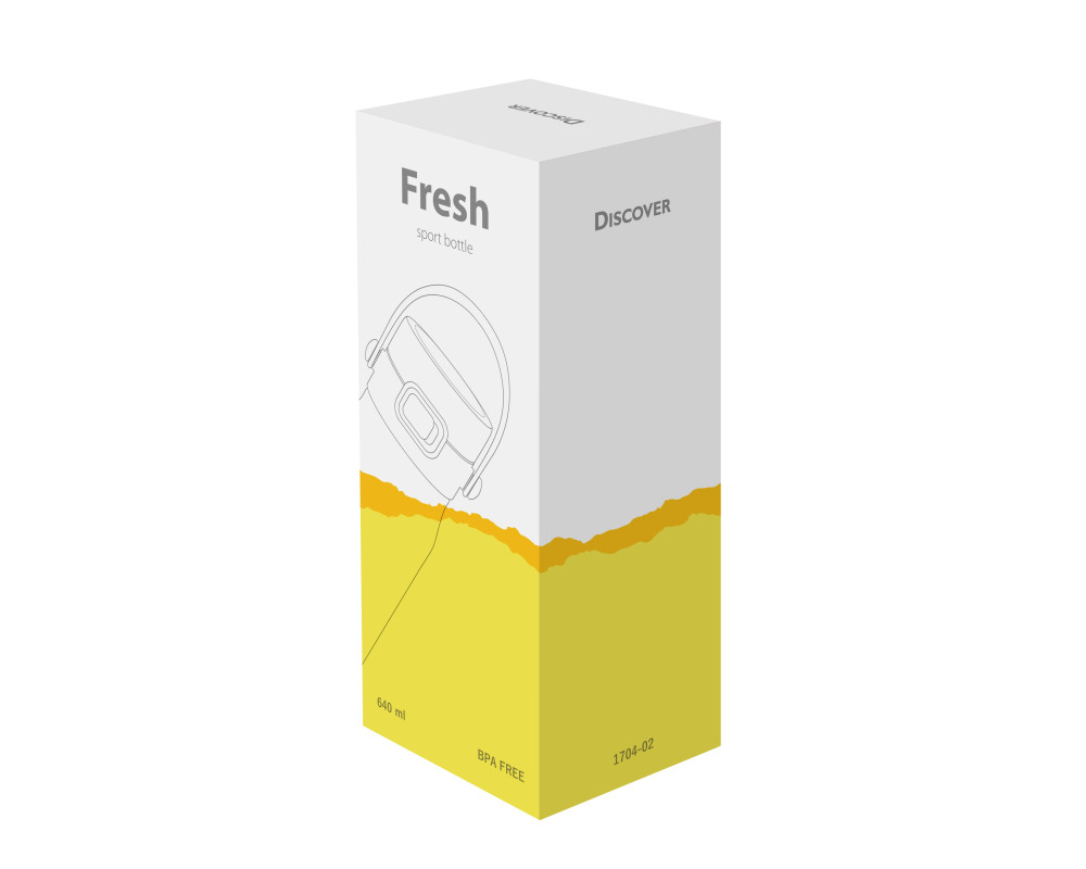 Пляшка для пиття Fresh, TM Discover — Жовтий