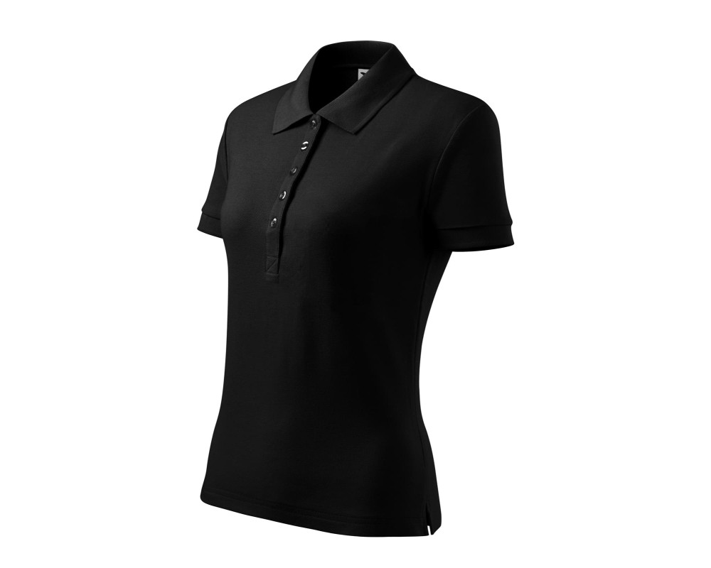 Поло женское Cotton Heavy 220 — Чёрный