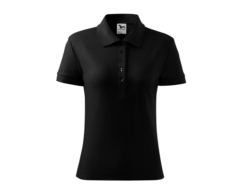Поло женское Cotton Heavy 220 — Чёрный