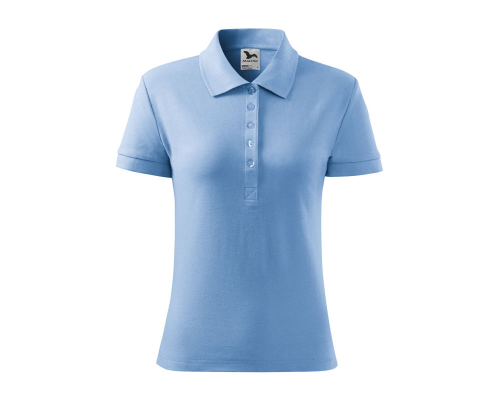 Поло женское Cotton Heavy 220 — Синий