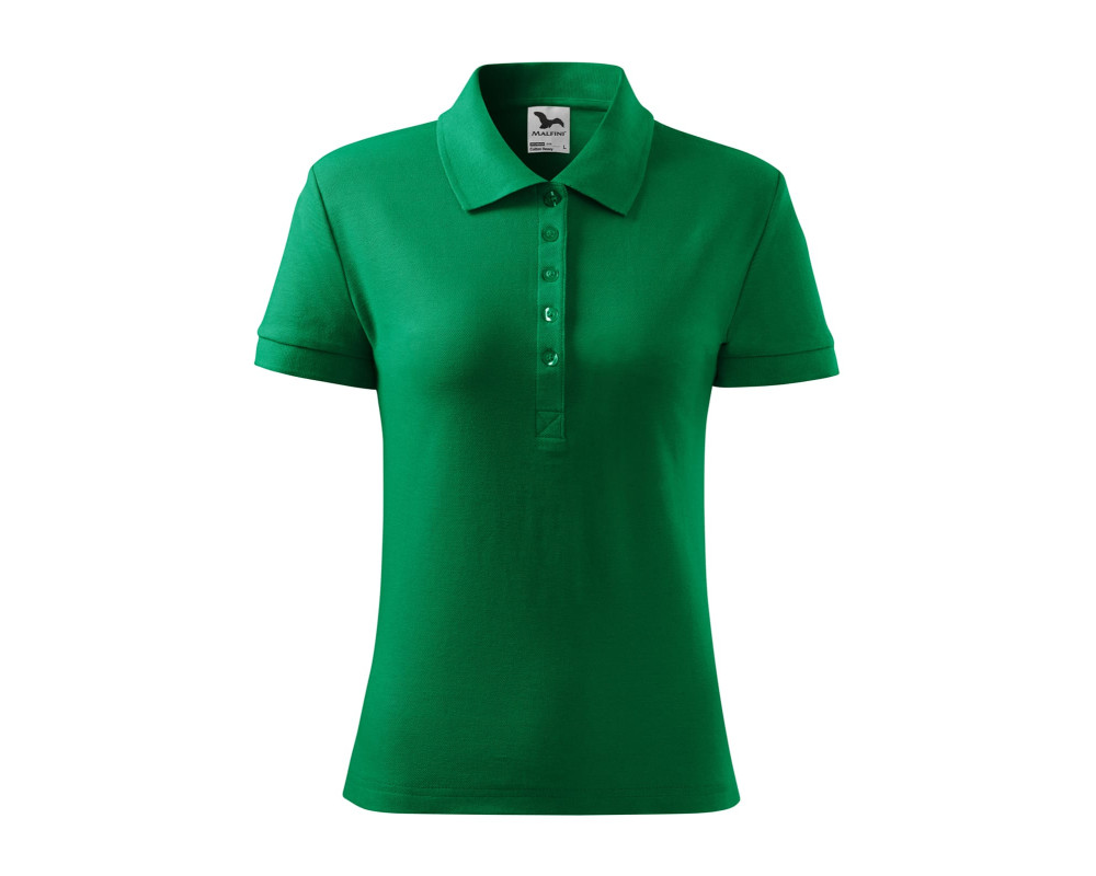 Поло женское Cotton Heavy 220 — Зелёный