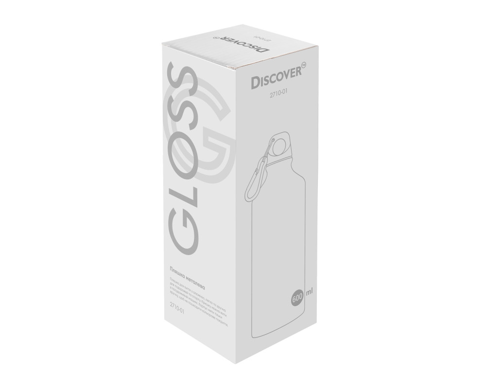 Пляшка металева Gloss, ТМ Discover — Білий