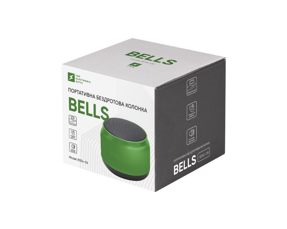 Колонка бездротова Bells, TM TEG — Зелений