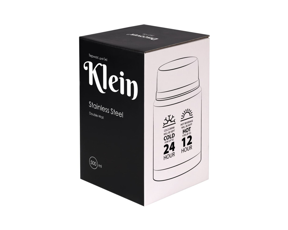 Термос для їжі Klein, TM Discover — Чорний