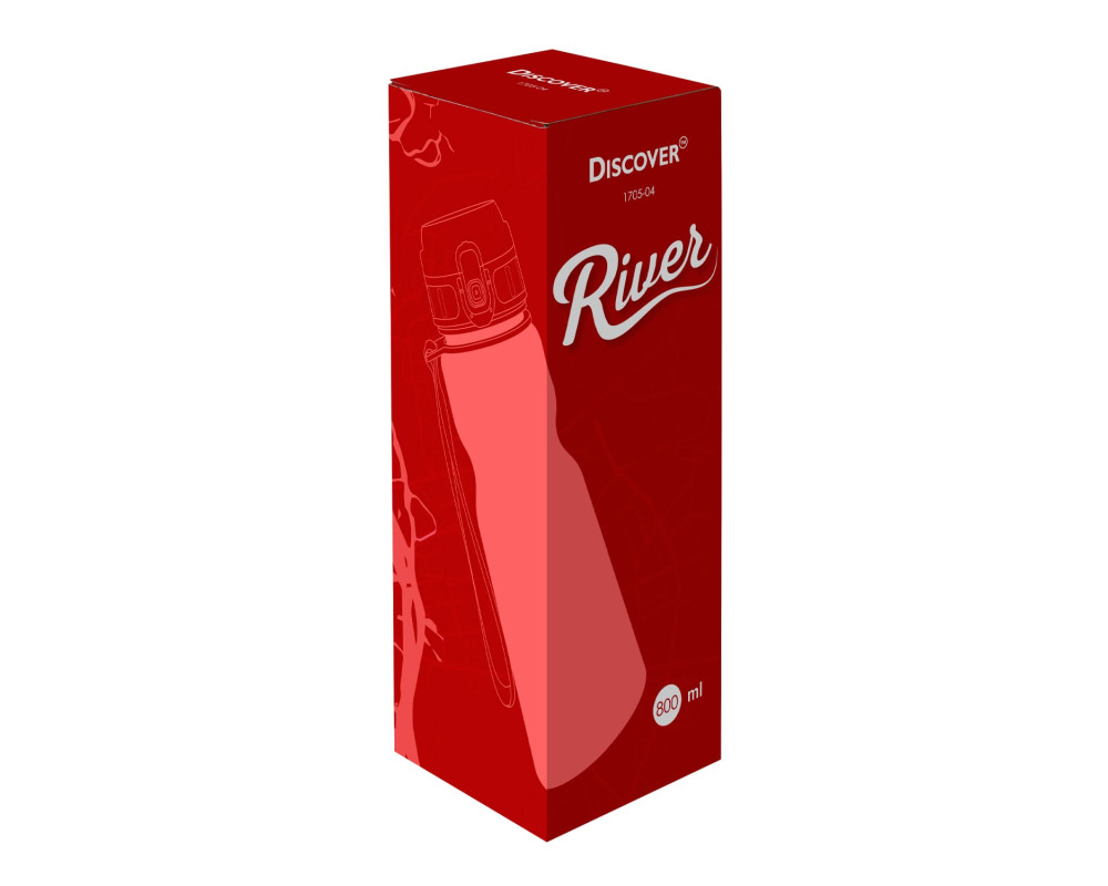 Пляшка для пиття River, TM Discover — Червоний