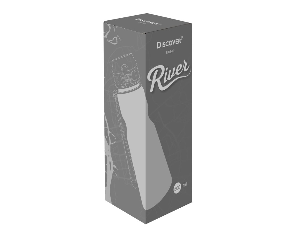 Пляшка для пиття River, TM Discover — Сірий