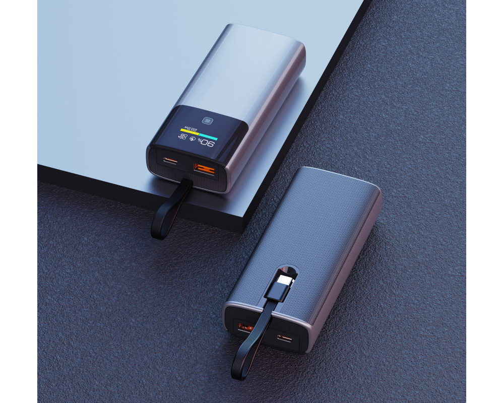 Повербанк Unic 9000 mAh, ТМ TEG — Сірий