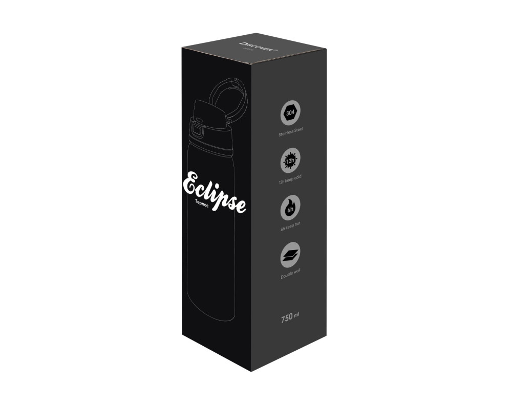 Термопляшка Eclipse, TM Discover — Чорний