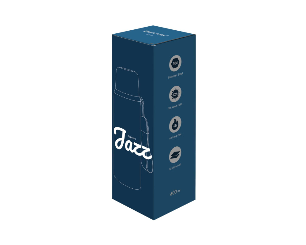 Термос Jazz, TM Discover — Синій