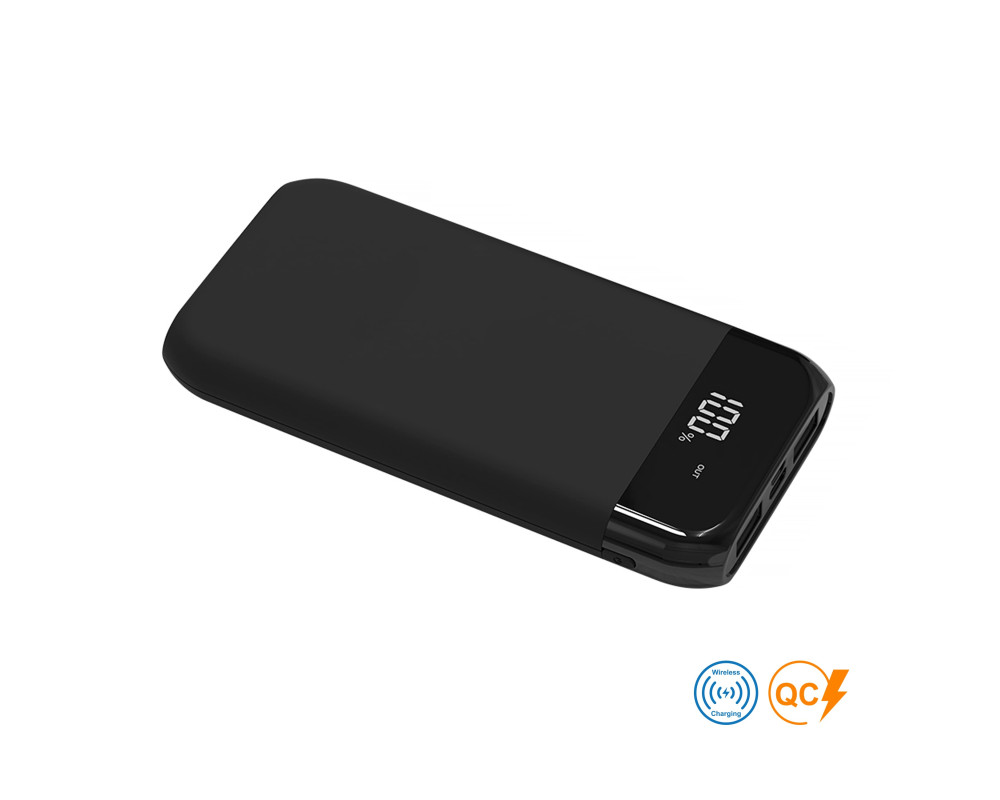 Повербанк з підсвіткою Galaxy 10000 mAh, ТМ TEG — Білий