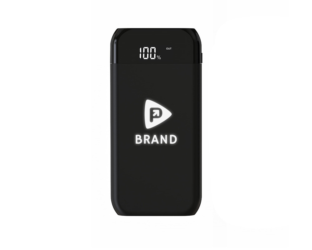 Повербанк з підсвіткою Galaxy 10000 mAh, ТМ TEG — Білий