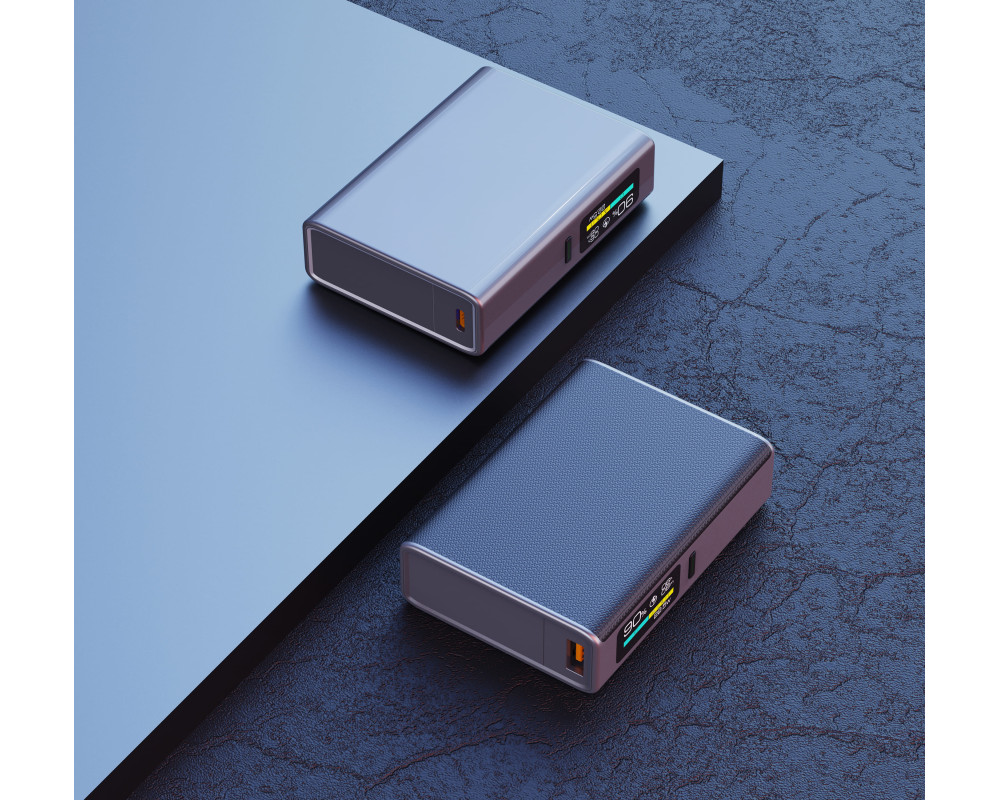Повербанк Brick 9000 mAh, ТМ TEG — Сірий