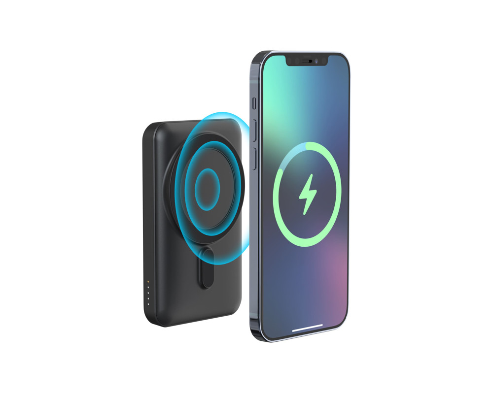 Повербанк з підсвіткою Magneto 10000 mAh, ТМ TEG — Білий