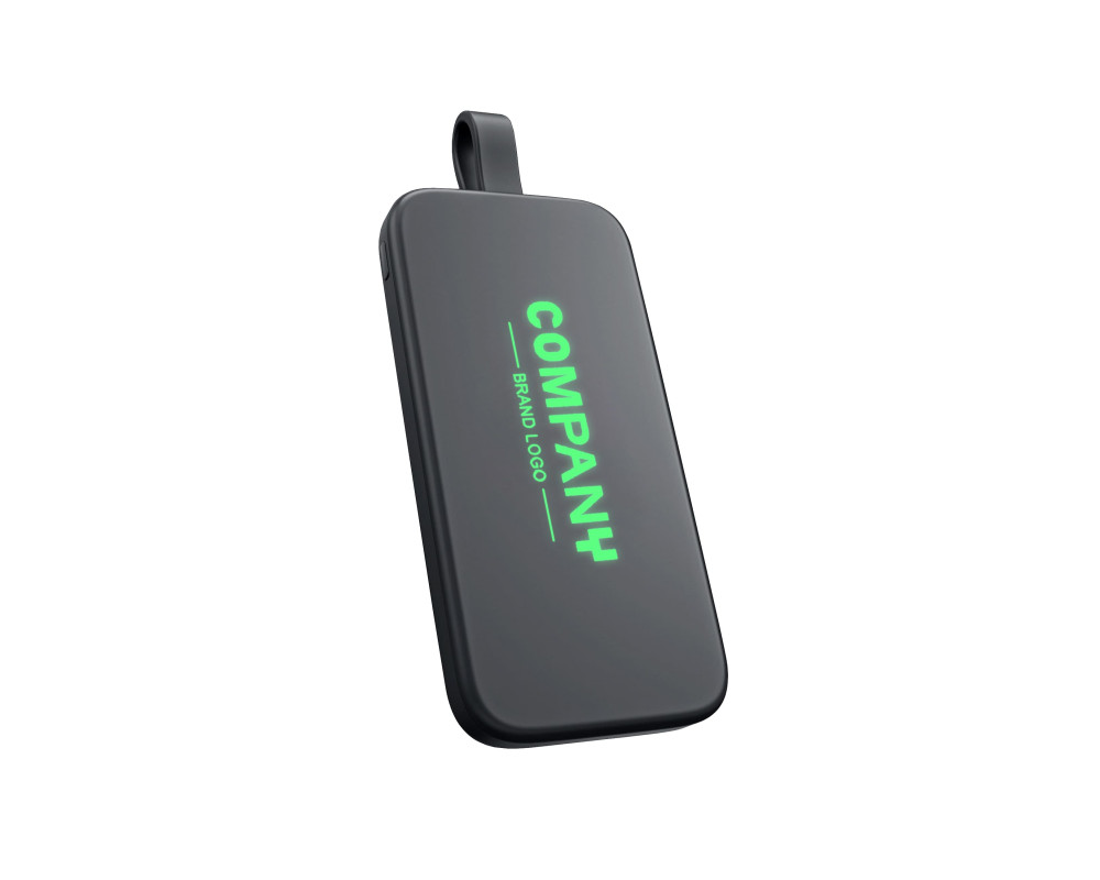 Повербанк з підсвіткою Starlight 10000 mAh, ТМ TEG — Зелений