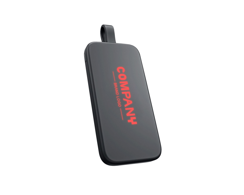 Повербанк з підсвіткою Starlight 10000 mAh, ТМ TEG — Червоний