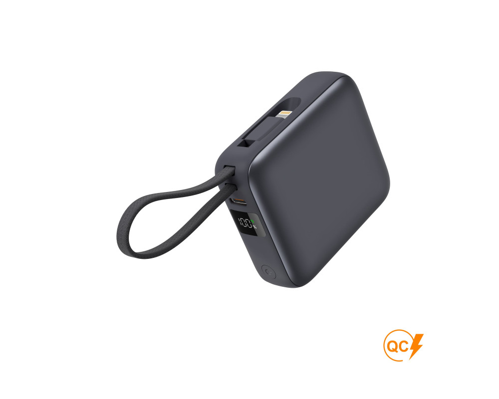 Повербанк Kalve 10000 mAh 22,5W, ТМ TEG — Сірий