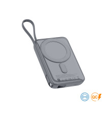 Повербанк Glam 10000 mAh 22,5W, ТМ TEG — Сірий