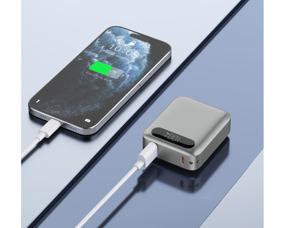 Повербанк Tipo 10000 mAh 22,5W, ТМ TEG — Білий