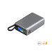Повербанк Wally 20000 mAh 65W, ТМ TEG — Сірий