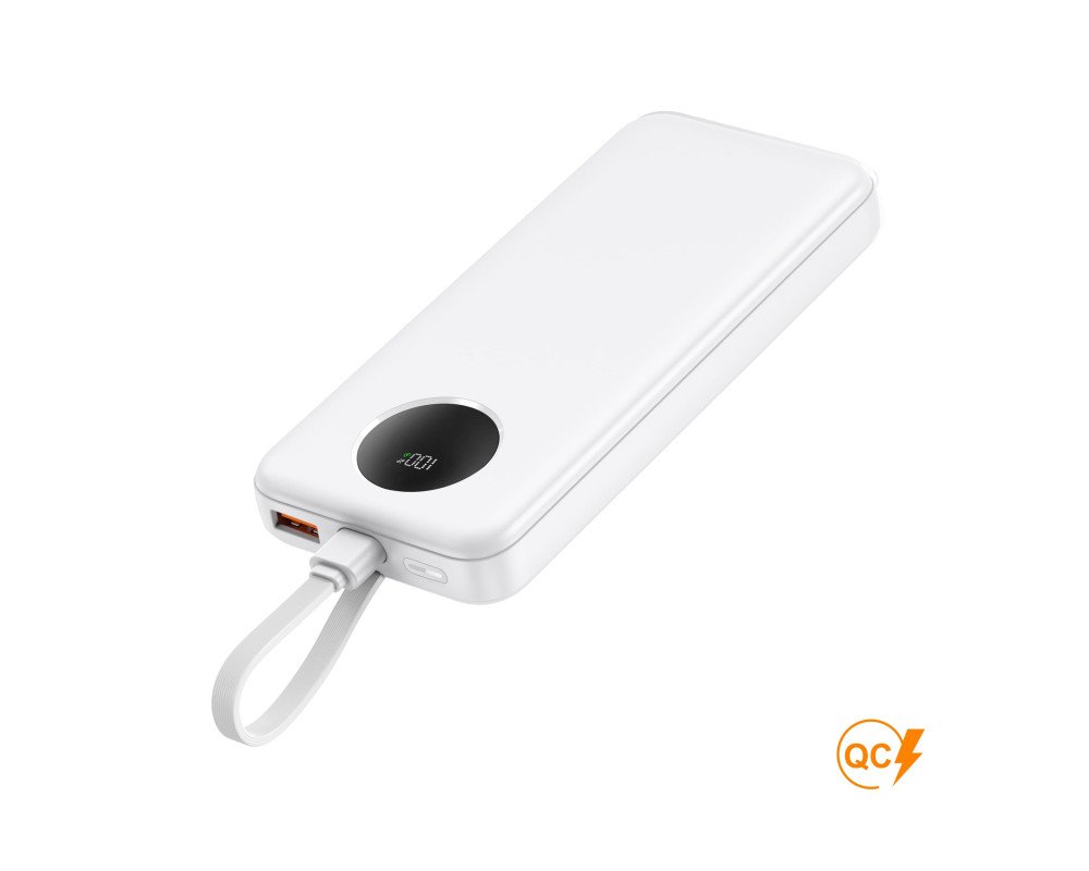 Повербанк Bulo 10000 mAh 22,5W, ТМ TEG — Білий
