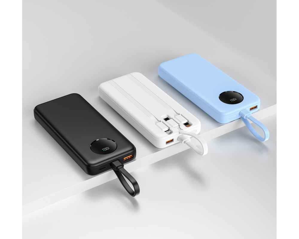Повербанк Bulo 10000 mAh 22,5W, ТМ TEG — Білий