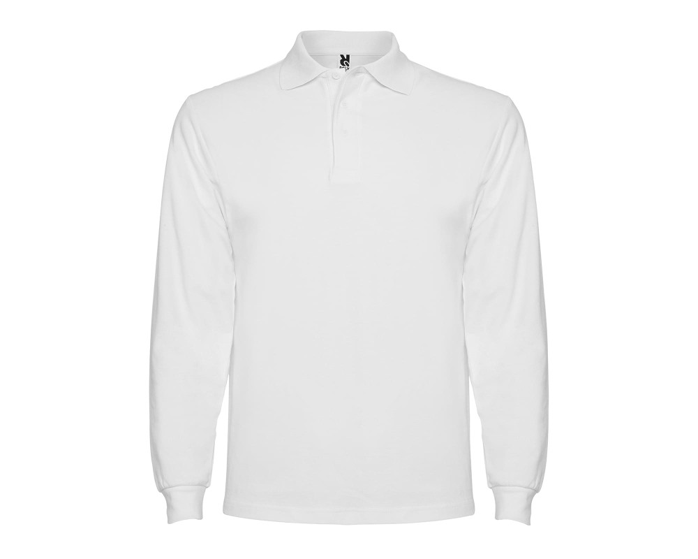 Поло с длинным рукавом Estrella L/S 220 — Белый