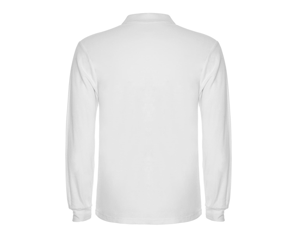 Поло с длинным рукавом Estrella L/S 220 — Белый