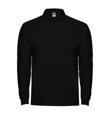 Поло с длинным рукавом Estrella L/S 220 — Черный